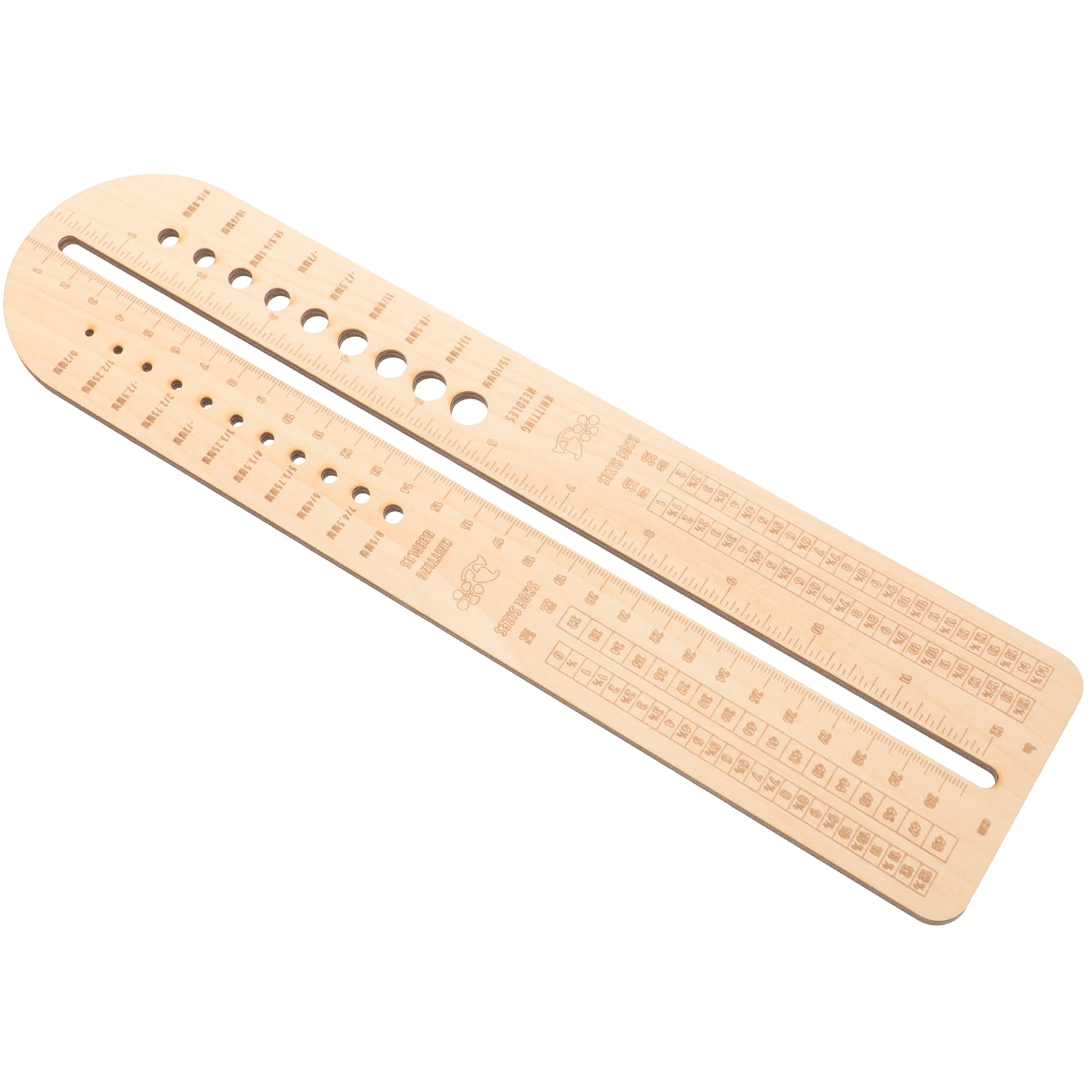 1pcs Wooden 32*8*0.5cm Knitting Needle Gauge Multifunctional Weaving Tool Crochet Size Measurement
1pcs Wooden 32*8*0.5cm Knitting Needle Gauge Multifunctional Weaving Tool Crochet Size Measurement