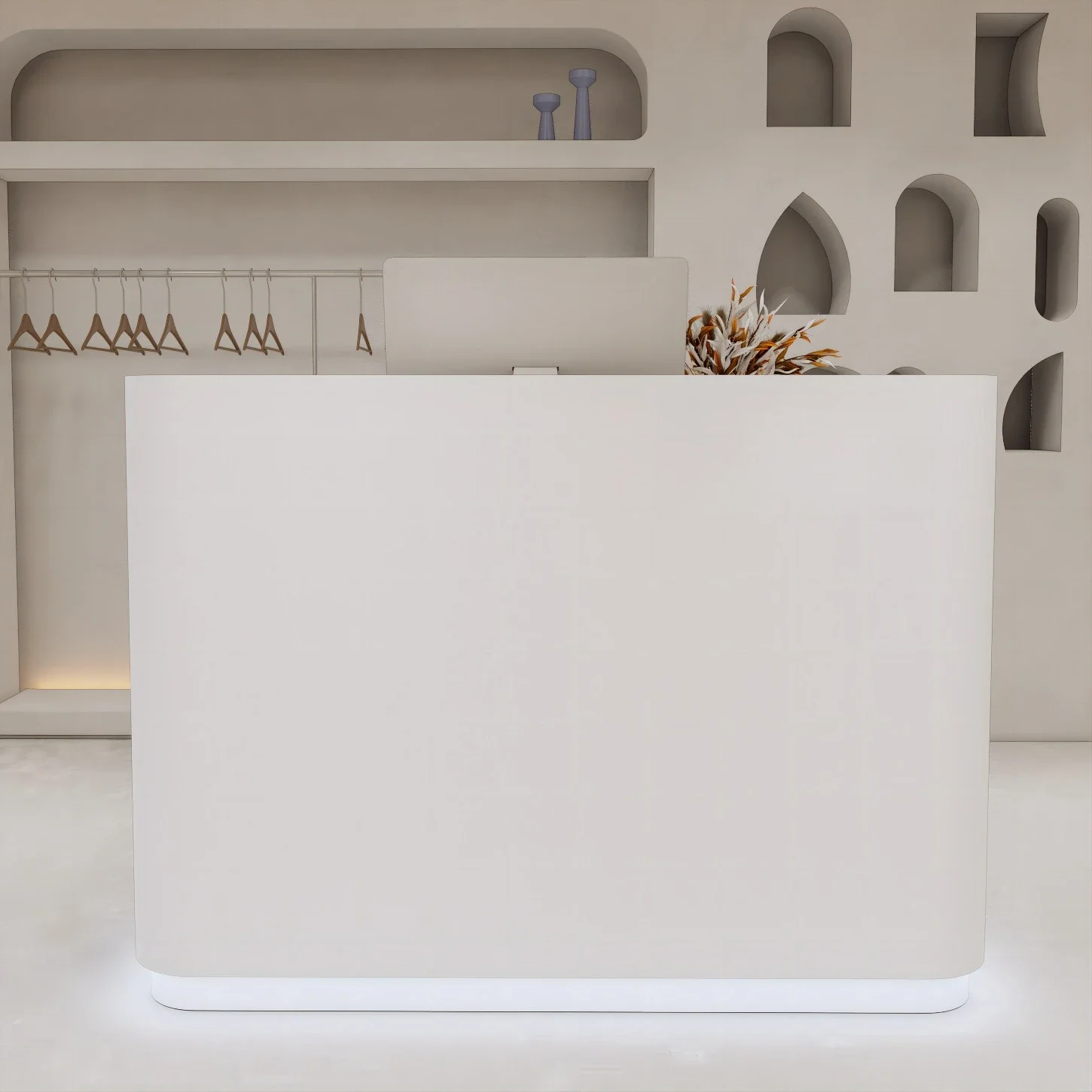 Checkout page store, small clothing , beauty salon, hair salon, simple, modern front desk
Checkout page store, small clothing , beauty salon, hair salon, simple, modern front desk