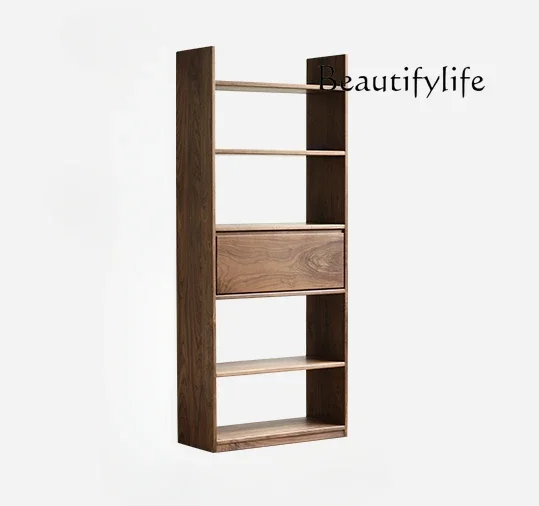 Black Walnut Wooden Bookcase Solid Wood Bookshelf Modern Simple Storage Display Stand Nordic Restaurant
Black Walnut Wooden Bookcase Solid Wood Bookshelf Modern Simple Storage Display Stand Nordic Restaurant