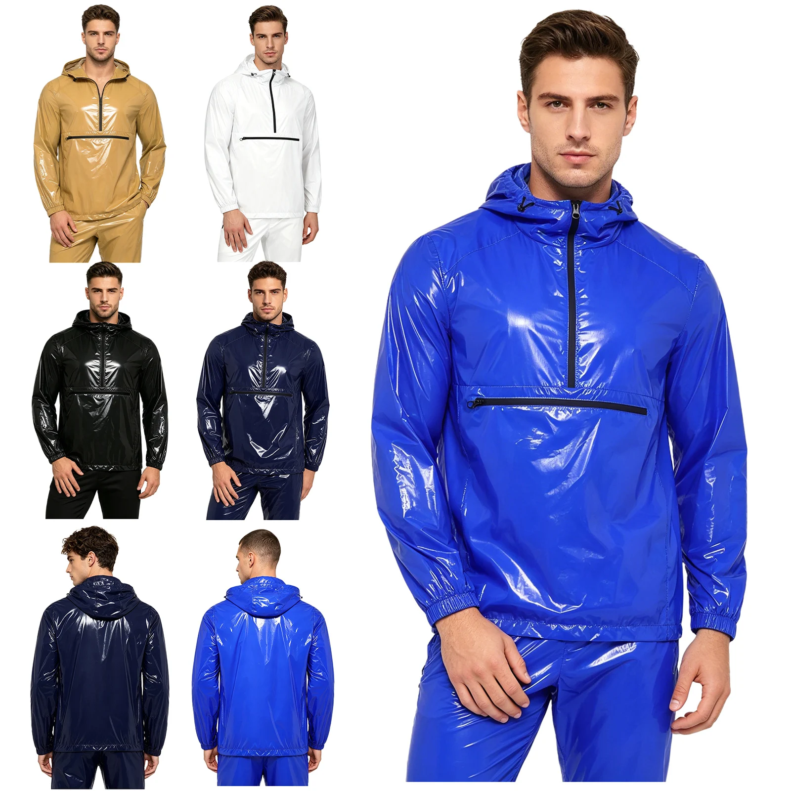 Men Waterproof Hooded Trench Jacket Coat Long Sleeve Hood Outerwear Raincoat for Hiking Fishing Biking Thermal Windbreaker
Men Waterproof Hooded Trench Jacket Coat Long Sleeve Hood Outerwear Raincoat for Hiking Fishing Biking Thermal Windbreaker