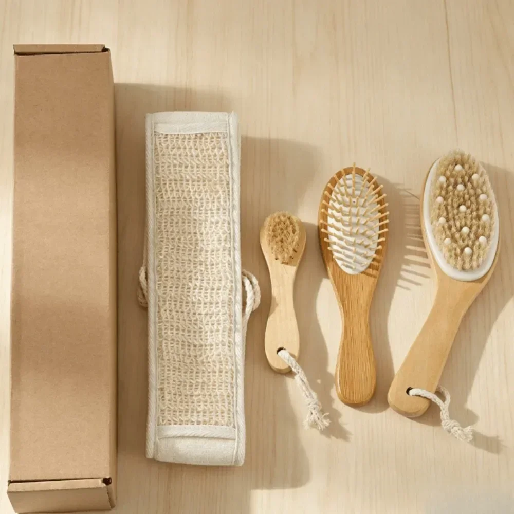 Bamboo Long Handle Back Scrubber Horsehair Exfoliating Brush with Strap for Back Dead Angles Facial Cleansing Scalp Massage Comb
Bamboo Long Handle Back Scrubber Horsehair Exfoliating Brush with Strap for Back Dead Angles Facial Cleansing Scalp Massage Comb