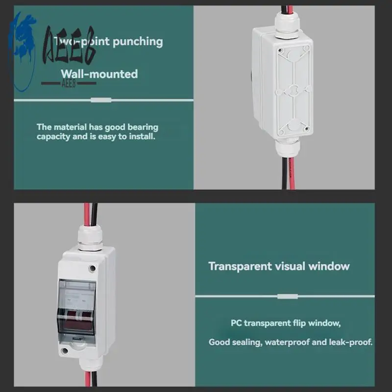 AEE8-Solar Disconnect Switch Photovoltaic PV Combiner Box 400V DC Circuit Breaker IP65 Waterproof
AEE8-Solar Disconnect Switch Photovoltaic PV Combiner Box 400V DC Circuit Breaker IP65 Waterproof