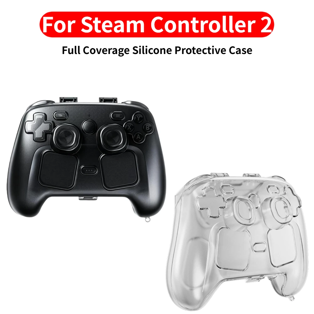 Case For Steam Controller 2 Game Controller Transparent Silicone Protective Cover Joystick Cap Storage Box for Steam Controller
Case For Steam Controller 2 Game Controller Transparent Silicone Protective Cover Joystick Cap Storage Box for Steam Controller