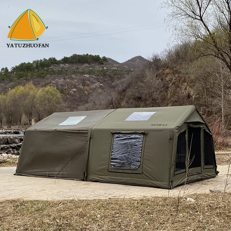Large Outdoor Family Tent for Camping Waterproof Oxford Canvas with Air Cotton Glamping Inflatable Feature
Large Outdoor Family Tent for Camping Waterproof Oxford Canvas with Air Cotton Glamping Inflatable Feature
