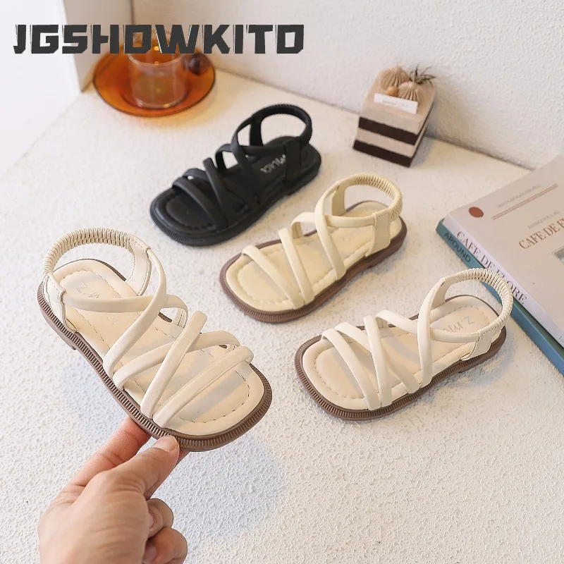 JGSHOWKITO Kids Summer Beach Sandals New Hollow-out Children Cross Strap Roman Sandals Solid Color Girls Breathable Flat Sandals
JGSHOWKITO Kids Summer Beach Sandals New Hollow-out Children Cross Strap Roman Sandals Solid Color Girls Breathable Flat Sandals