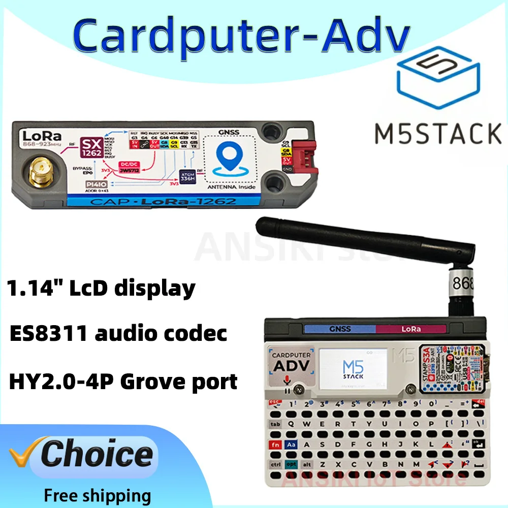 M5Stack Cardputer‑ADV ESP32‑S3 Programmable Dev Board with 1.14" LCD 1750mAh Battery for Wireless Communications & IoT projectv
M5Stack Cardputer‑ADV ESP32‑S3 Programmable Dev Board with 1.14" LCD 1750mAh Battery for Wireless Communications & IoT projectv