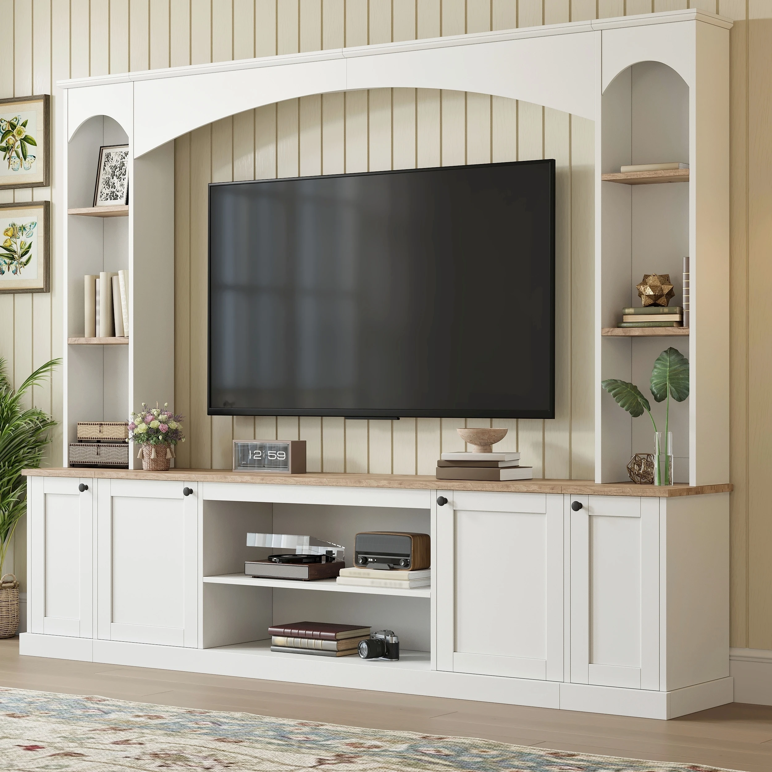 #Modern Adjustable Luxury TV Stand With Wood Grain For Living Room Fits
#Modern Adjustable Luxury TV Stand With Wood Grain For Living Room Fits