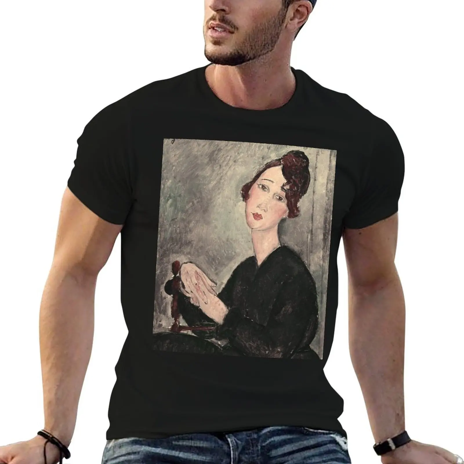 Portrait of Dedie Hayde by Amedeo Modigliani T-Shirt man t shirts for men t shirts for man cotton funny T-Shirt
Portrait of Dedie Hayde by Amedeo Modigliani T-Shirt man t shirts for men t shirts for man cotton funny T-Shirt