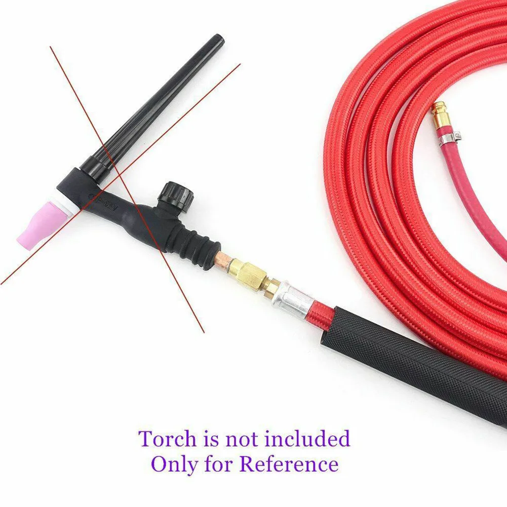 Welding Cable Premium TIG Welding Cable Hose with Soft and Flexible Integration Air Cooled 8mm Quick Connectors Included
Welding Cable Premium TIG Welding Cable Hose with Soft and Flexible Integration Air Cooled 8mm Quick Connectors Included
