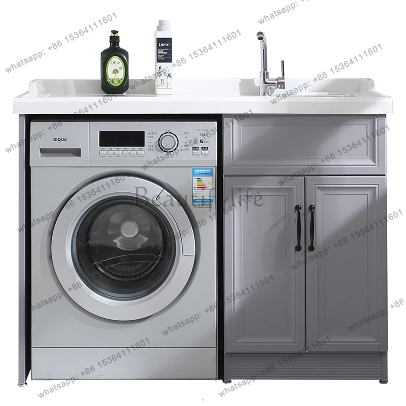 Creative Balcony Aluminum Washing Machine Cabinet with Washboard Washstand Combination Drum Washing Machine
Creative Balcony Aluminum Washing Machine Cabinet with Washboard Washstand Combination Drum Washing Machine