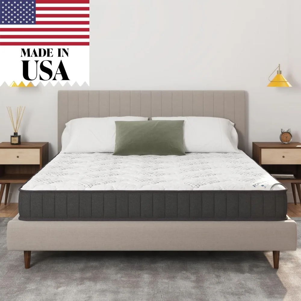 9" Full Mattress in a Box Made in USA, Firm Mattress, Hybrid Mattress Cool Improved Airflow with Edge to Edge Pocket Coil
9" Full Mattress in a Box Made in USA, Firm Mattress, Hybrid Mattress Cool Improved Airflow with Edge to Edge Pocket Coil