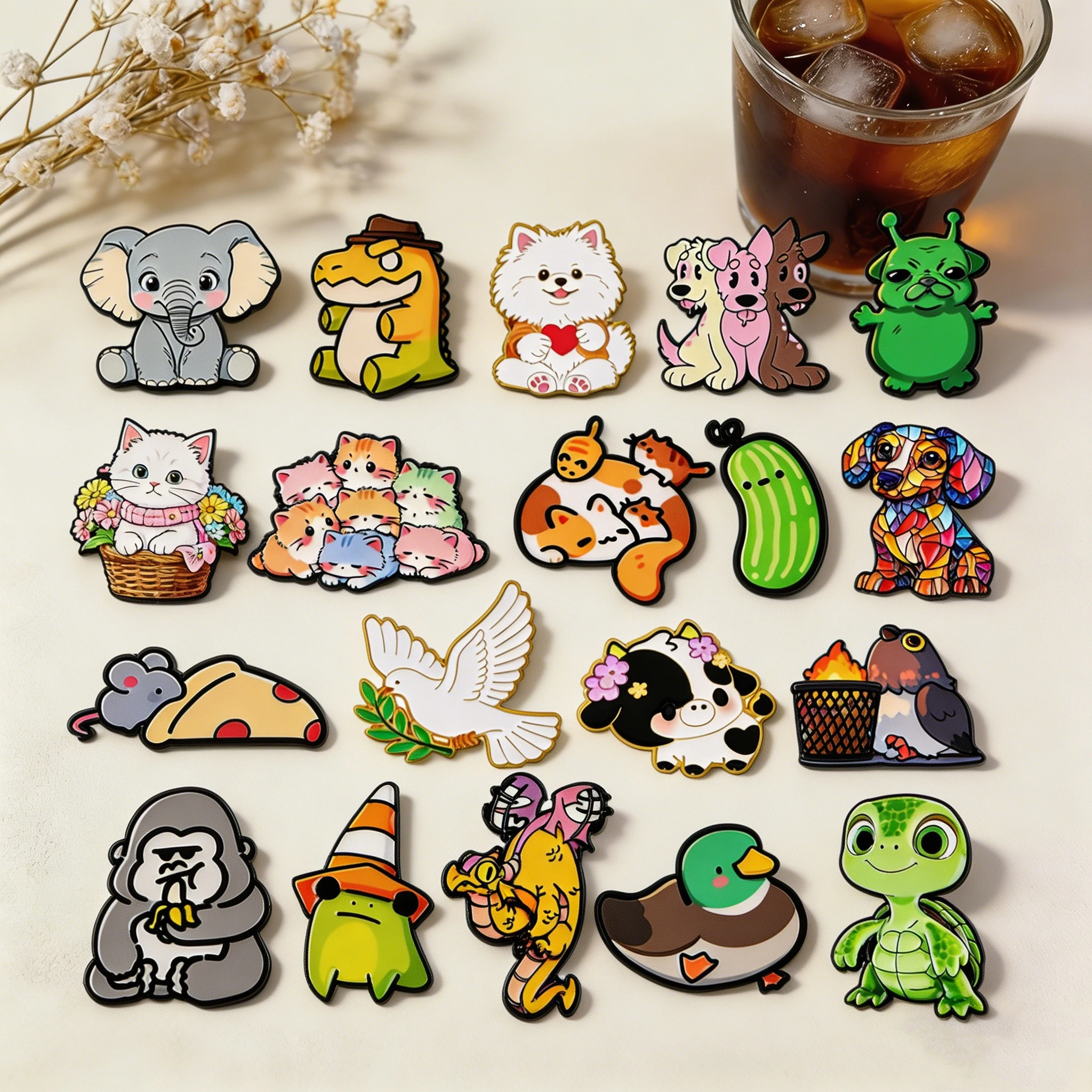Cartoon Animal Series Enamel Pin Cute Cat Dog Frog Brooch for Clothes Lapel Pins Jewelry Friends Gifts Backpack Accessories
Cartoon Animal Series Enamel Pin Cute Cat Dog Frog Brooch for Clothes Lapel Pins Jewelry Friends Gifts Backpack Accessories