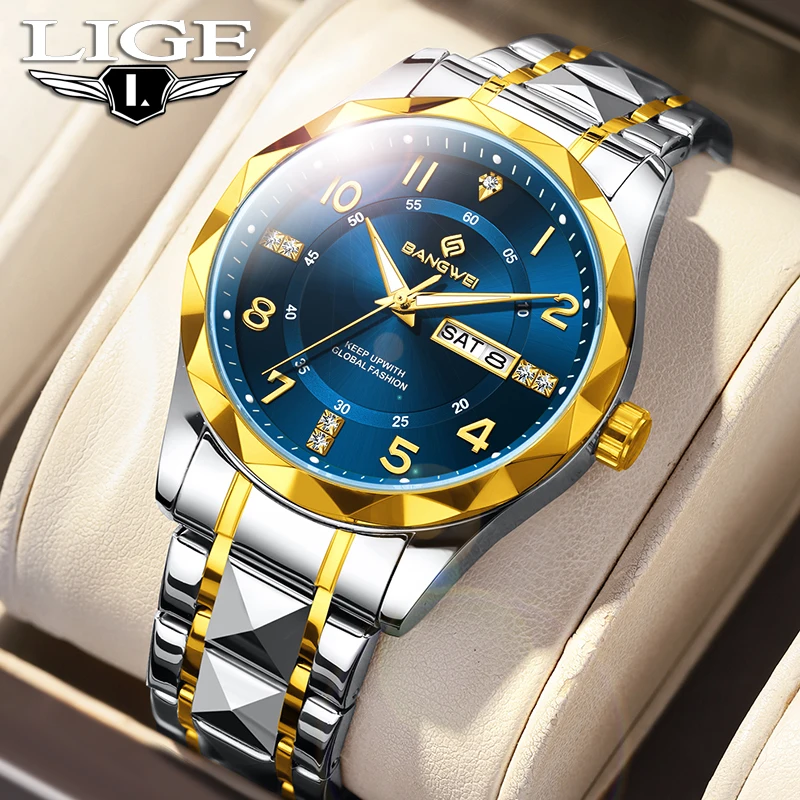 Новые роскошные кварцевые наручные часы LIGE 2026 BANGWEI: модные повседневные мужские часы, водонепроницаемые до 30 м, светящиеся стальные часы для мужчин, подарок, Reloj
Новые роскошные кварцевые наручные часы LIGE 2026 BANGWEI: модные повседневные мужские часы, водонепроницаемые до 30 м, светящиеся стальные часы для мужчин, подарок, Reloj