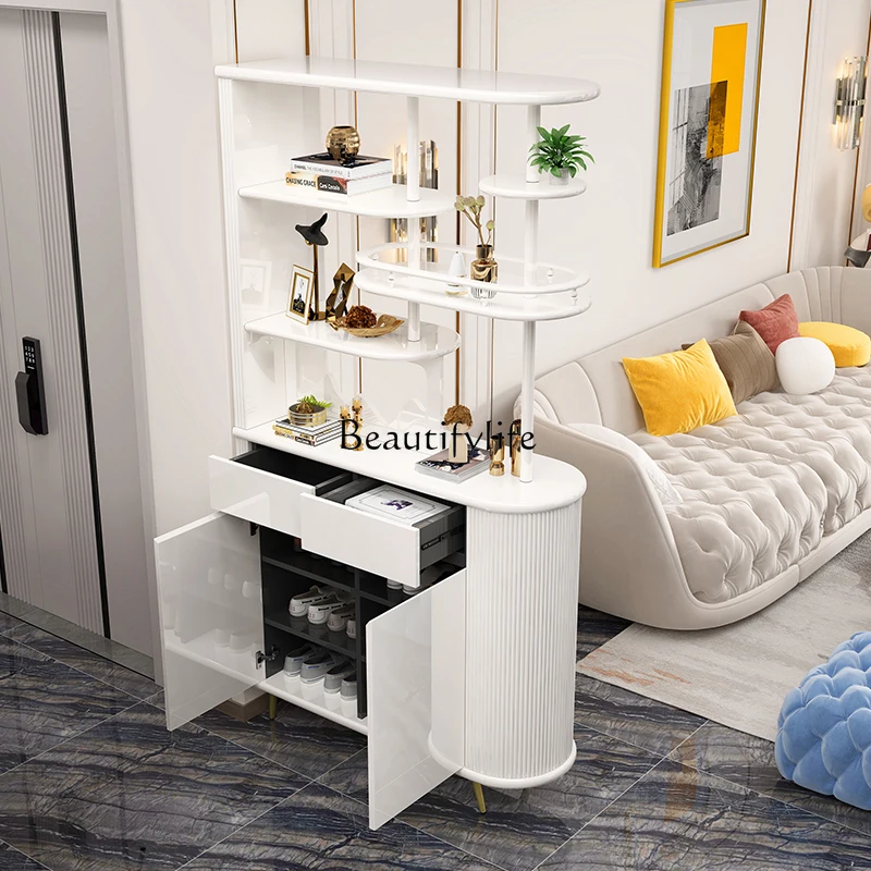 03.*Home light luxury door cabinet, cream wind partition cabinet, double-sided wine cabinet, shoe cabinet integrated against the
03.*Home light luxury door cabinet, cream wind partition cabinet, double-sided wine cabinet, shoe cabinet integrated against the