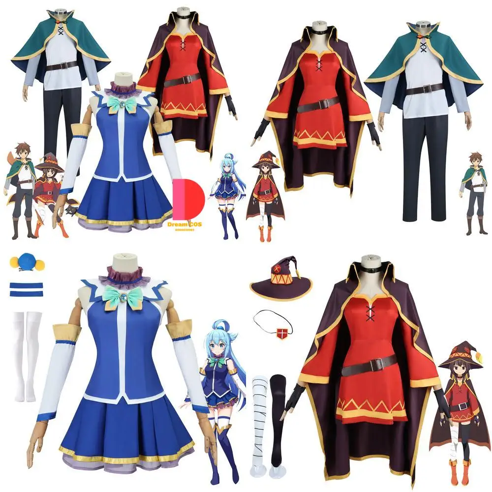 God's Blessing on This Wonderful World Cosplay Costume Anime Aqua/Kazuma Satou/Megumin Role Play Wigs for Men Women Halloween
God's Blessing on This Wonderful World Cosplay Costume Anime Aqua/Kazuma Satou/Megumin Role Play Wigs for Men Women Halloween