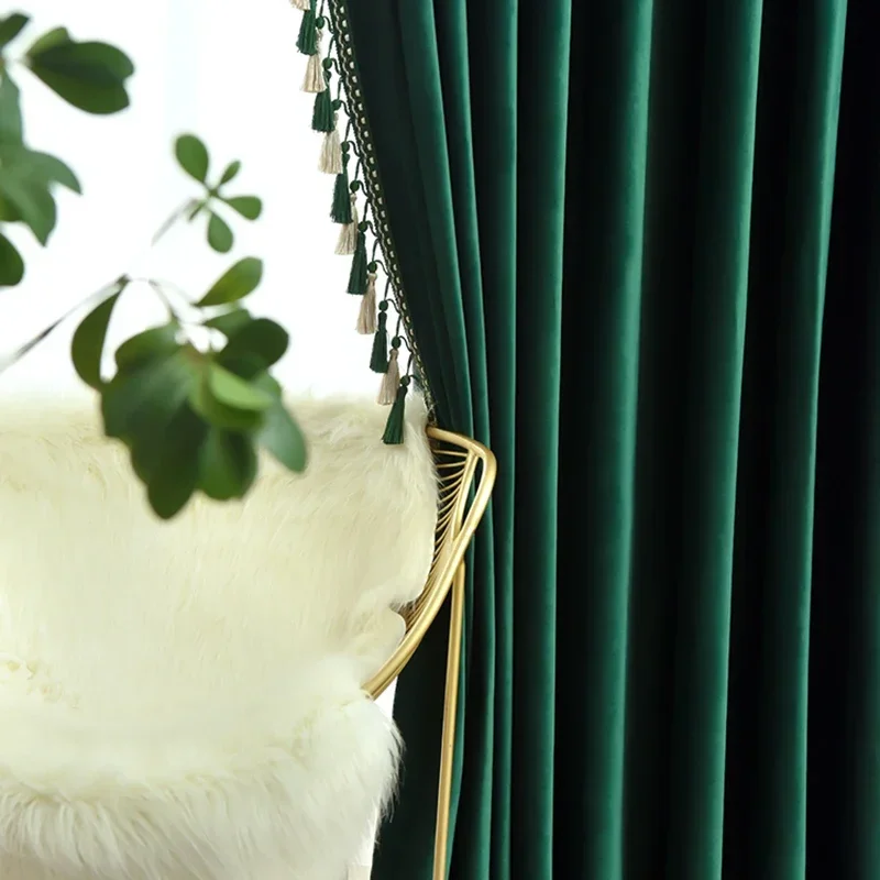 Simple Modern American Customized Curtains for Living Dining Room Bedroom Thickened Blackout Velvet Curtain Vintage Dark Green
Simple Modern American Customized Curtains for Living Dining Room Bedroom Thickened Blackout Velvet Curtain Vintage Dark Green