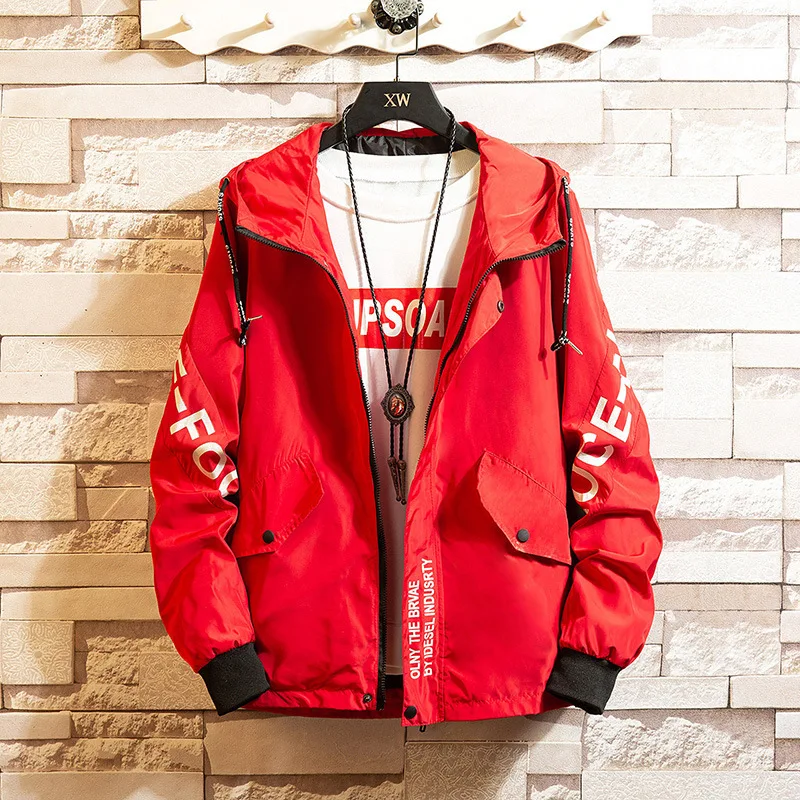 Thin Casual Jacket Men's Hooded Jacket Trendy plus Size Cool and Wild Spring and Autumn Coat jackets for men streetwear
Thin Casual Jacket Men's Hooded Jacket Trendy plus Size Cool and Wild Spring and Autumn Coat jackets for men streetwear