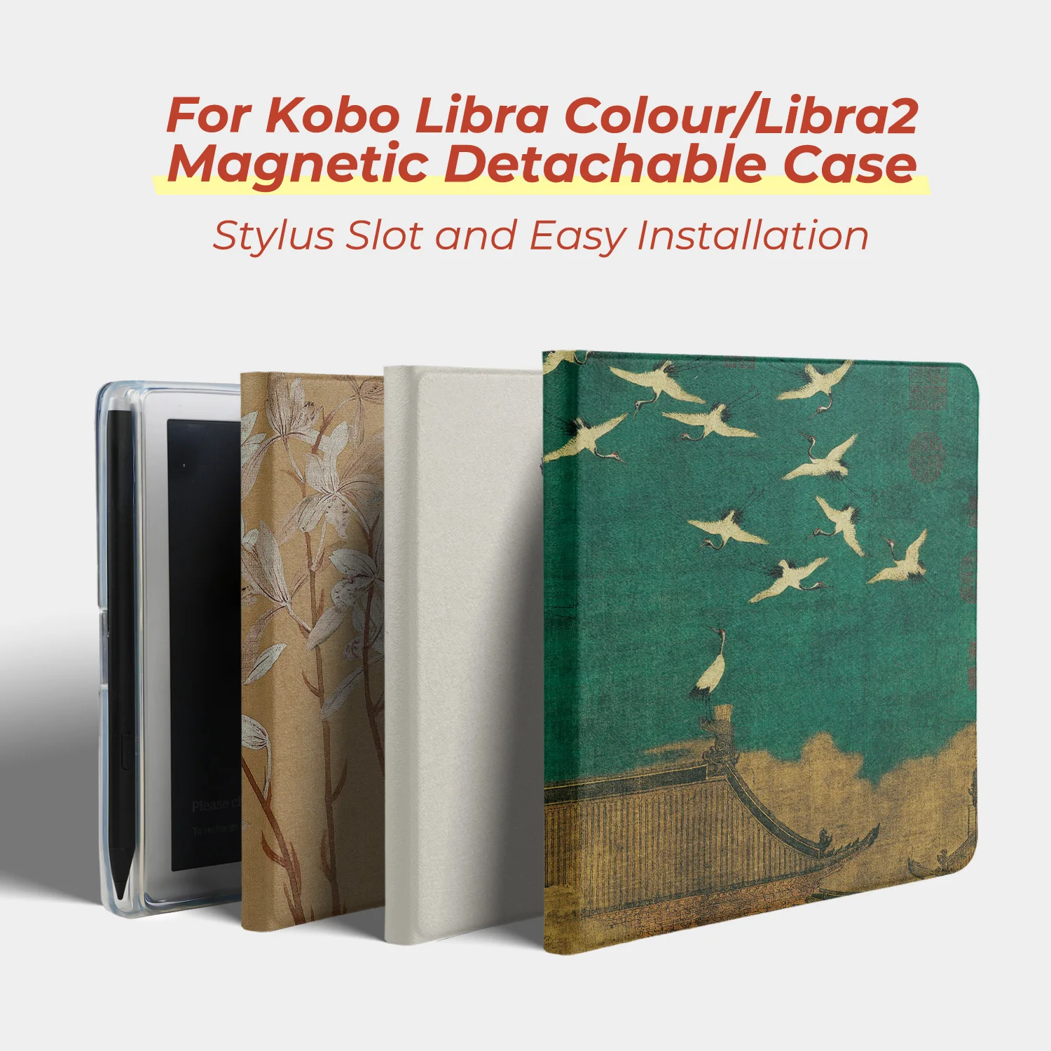 Чехол Twosheep для Kobo Libra Colour Kobo Libra2, магнитный съемный чехол с отсеком для стилуса, прозрачная задняя панель, китайский стиль
Чехол Twosheep для Kobo Libra Colour Kobo Libra2, магнитный съемный чехол с отсеком для стилуса, прозрачная задняя панель, китайский стиль