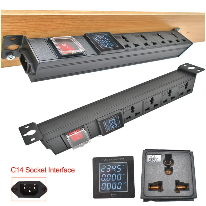 Порт C14, удлинитель PDU, стойка для сетевого шкафа, скрытая универсальная розетка 1-9AC, 10 А с амперметром, без удлинительного кабеля
Порт C14, удлинитель PDU, стойка для сетевого шкафа, скрытая универсальная розетка 1-9AC, 10 А с амперметром, без удлинительного кабеля
