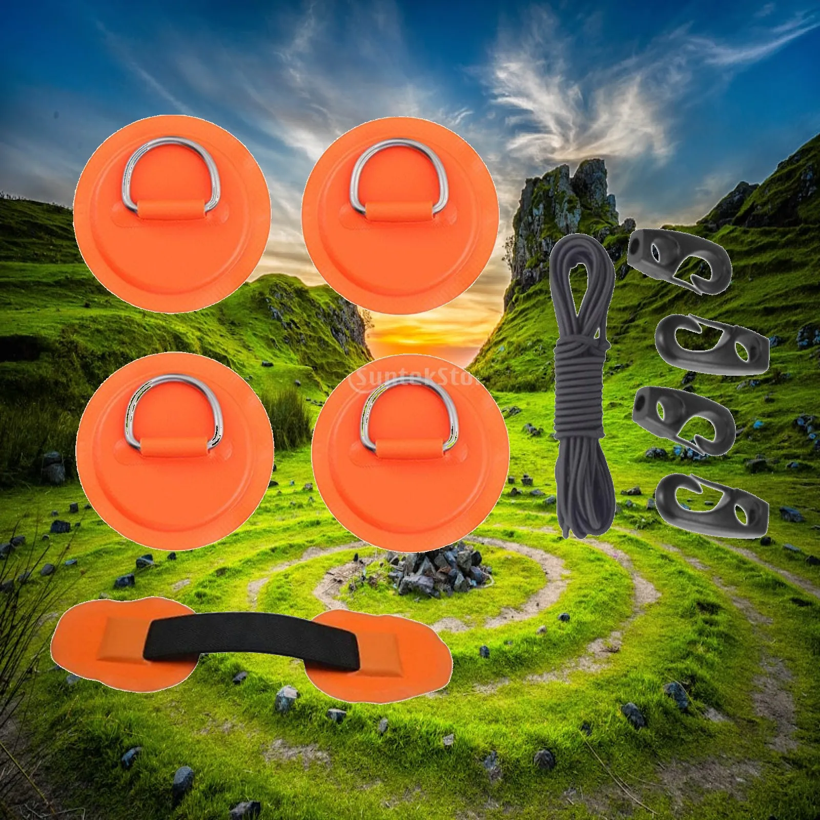D Ring Pad Patch Bungee Accessories Set Premium Material for Inflatable Boat
D Ring Pad Patch Bungee Accessories Set Premium Material for Inflatable Boat