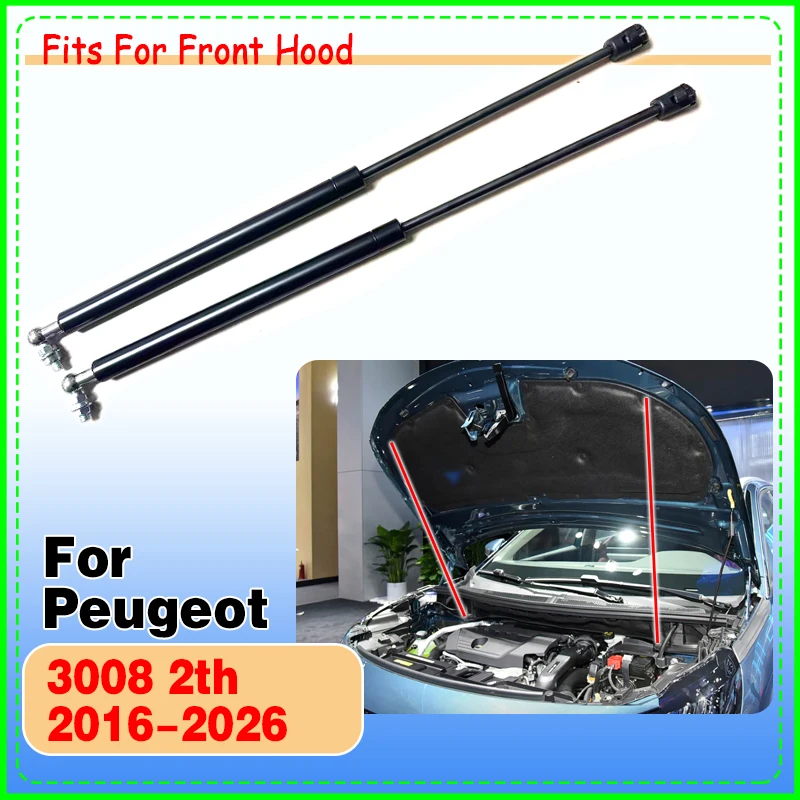1 set Car Bonnet Hood Support Hydraulic Rod Strut Bars Lift Spring Shock Bracket Styling For Peugeot 3008 2th 2016-2026
1 set Car Bonnet Hood Support Hydraulic Rod Strut Bars Lift Spring Shock Bracket Styling For Peugeot 3008 2th 2016-2026