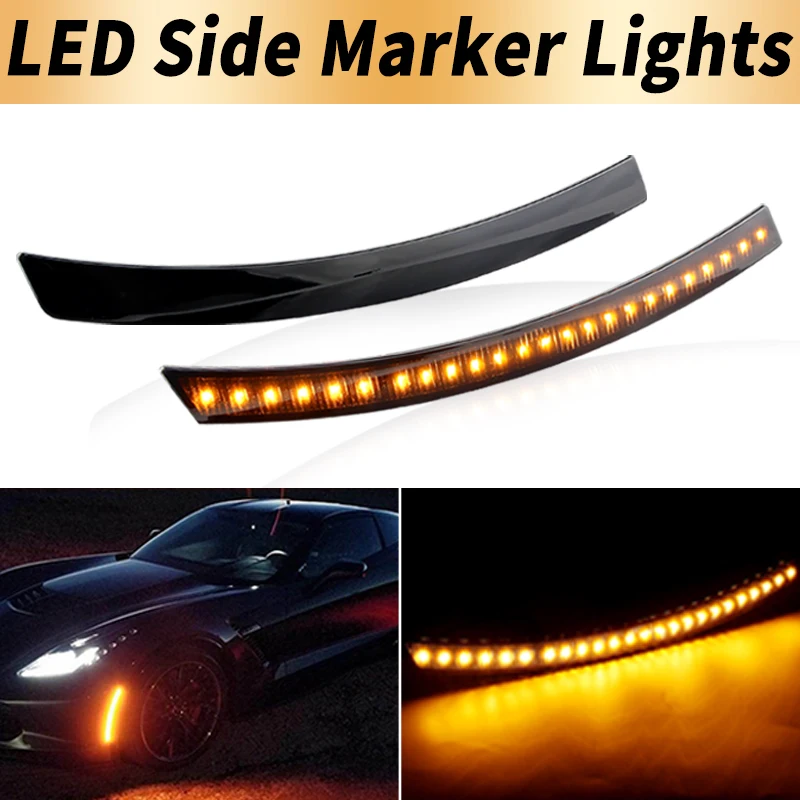 2/4PCS LED Side Marker Lights Canbus For 2014 2015 2016-2019 Chevrolet Corvette C7 Front Amber Turn Signal Lamps Car Accessories
2/4PCS LED Side Marker Lights Canbus For 2014 2015 2016-2019 Chevrolet Corvette C7 Front Amber Turn Signal Lamps Car Accessories