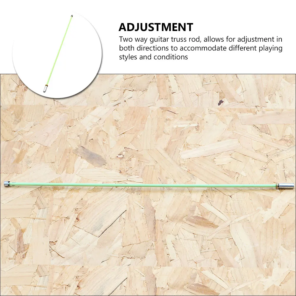 Stylish 480mm Green Guitar Truss Rod Durable Metal Material Two Way Adjustment Guitar Accessories
Stylish 480mm Green Guitar Truss Rod Durable Metal Material Two Way Adjustment Guitar Accessories
