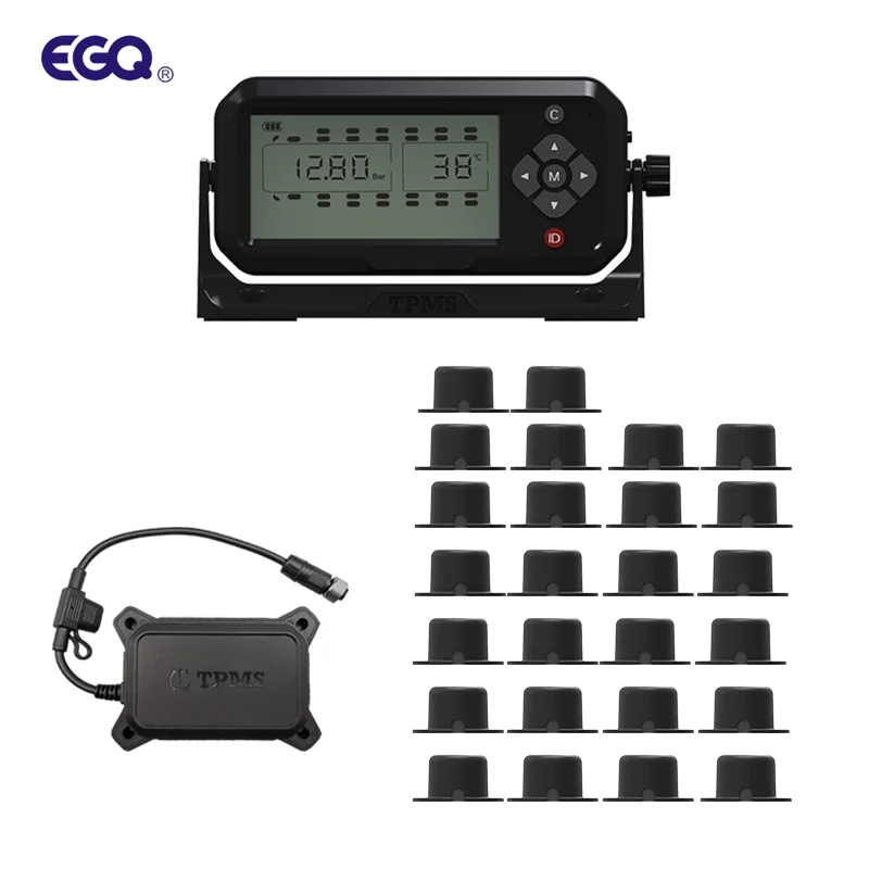 Internal 26 Tires Internal PasteType Sensors Truck/Trailer TPMS Alarm System Tyre Pressure Monitoring System
Internal 26 Tires Internal PasteType Sensors Truck/Trailer TPMS Alarm System Tyre Pressure Monitoring System
