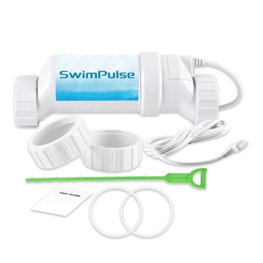 Salt Cell for swimming pool chlorination, up to 40, 000 gallons, titanium with ruthenium-iridium coating, silver-gray, corrosio
Salt Cell for swimming pool chlorination, up to 40, 000 gallons, titanium with ruthenium-iridium coating, silver-gray, corrosio
