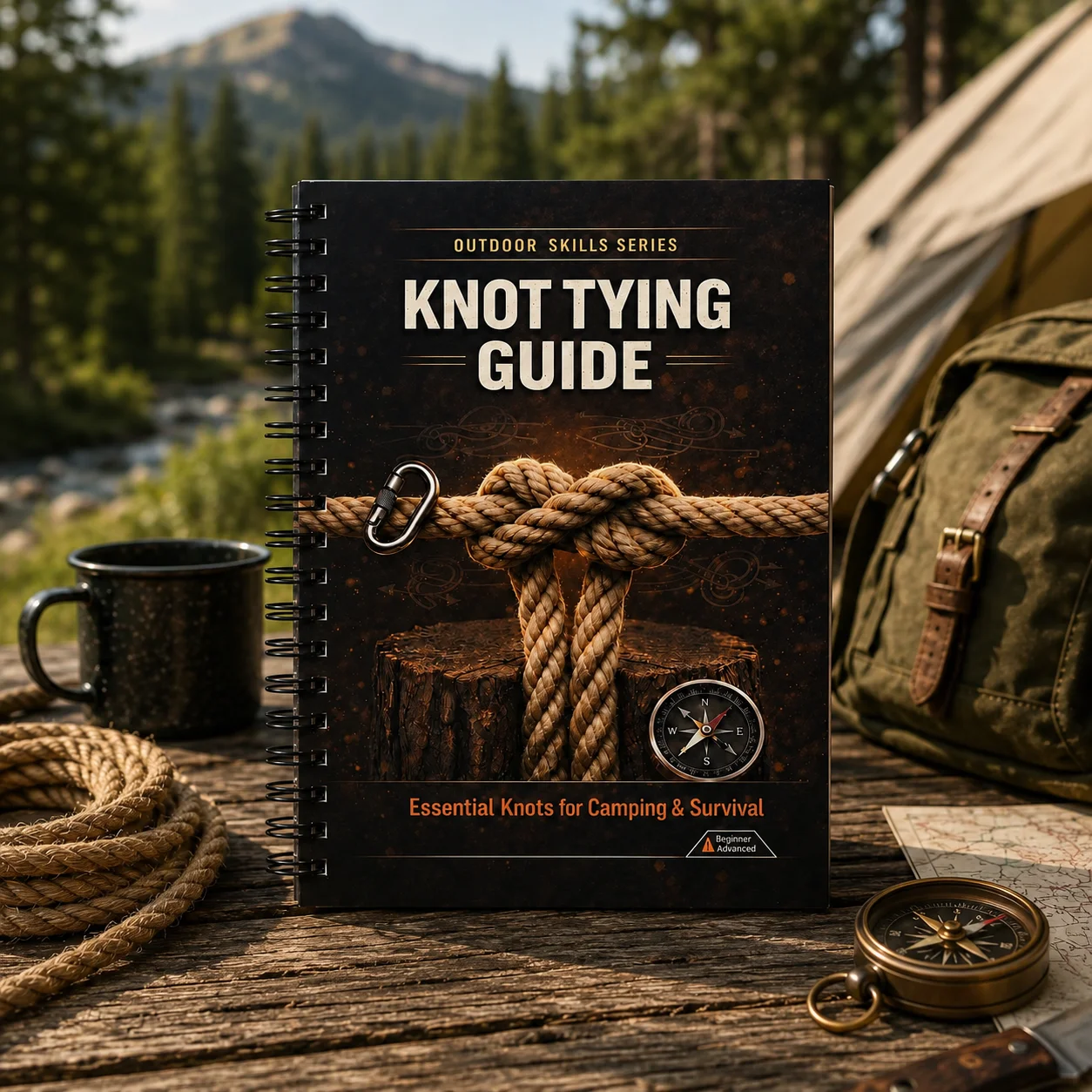 Knot Tying Guide, A5 Spiral Outdoor Skills Notebook, Essential Rope Knots for Camping, Survival, Hiking and Bushcraft Skills
Knot Tying Guide, A5 Spiral Outdoor Skills Notebook, Essential Rope Knots for Camping, Survival, Hiking and Bushcraft Skills