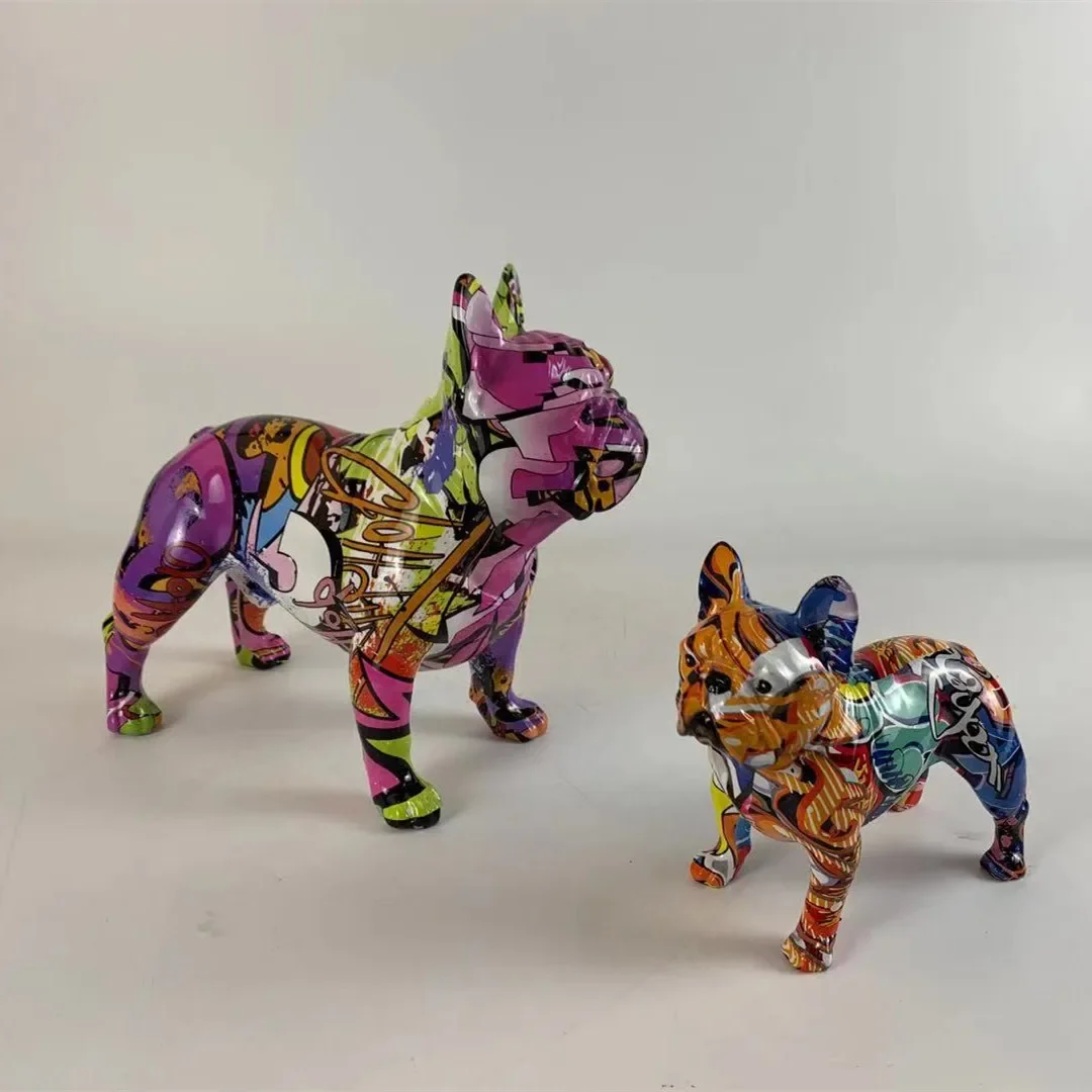 Decoration Home Art Graffiti Bulldog Pendulum Jewelry Indoor Resin Crafts Ornaments Animal Statue Decoration Office Resin
Decoration Home Art Graffiti Bulldog Pendulum Jewelry Indoor Resin Crafts Ornaments Animal Statue Decoration Office Resin
