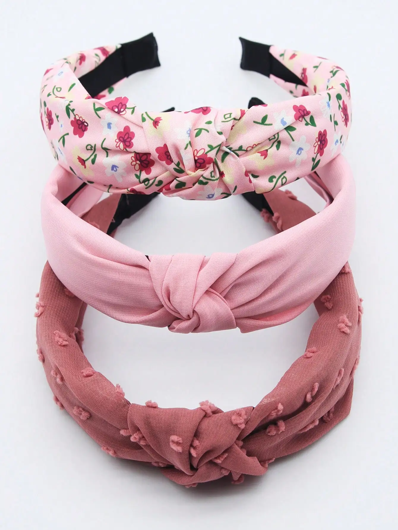 3pcs/Set Women Pink Floral Solid Color Fabric Headbands, Sweet Matching Accessories For Daily, Festival, Party Use,Travel,Birthday
3pcs/Set Women Pink Floral Solid Color Fabric Headbands, Sweet Matching Accessories For Daily, Festival, Party Use,Travel,Birthday