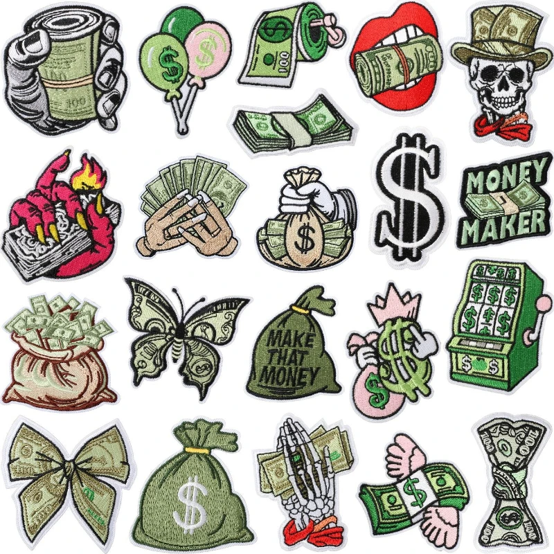 Fashion Dollar Style Sew Iron-on Embroidery Patch Badges DIY Accessories for DIY Clothing Hat Bag Jeans T-shirt Scarf Decoration
Fashion Dollar Style Sew Iron-on Embroidery Patch Badges DIY Accessories for DIY Clothing Hat Bag Jeans T-shirt Scarf Decoration