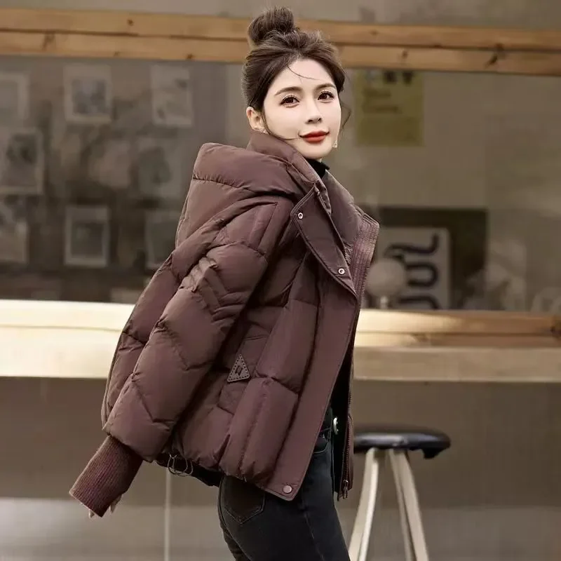 Chic Hooded Down Cotton-Padded Jacket Women's Overcoat Winter 2026 New Loose Thick Warm Parka Short Super Nice Cotton Jacket Top
Chic Hooded Down Cotton-Padded Jacket Women's Overcoat Winter 2026 New Loose Thick Warm Parka Short Super Nice Cotton Jacket Top