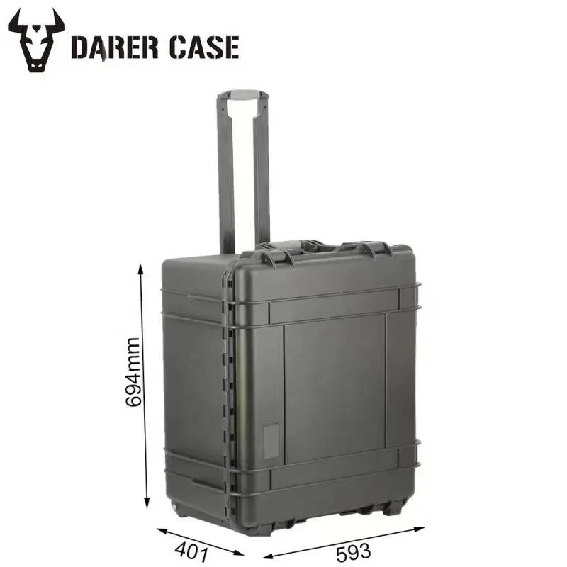 694*593*401mm DPC131-2 High Quality Waterproof Dustproof Hard Plastic Rigid case with Wheels and Pull Rod
694*593*401mm DPC131-2 High Quality Waterproof Dustproof Hard Plastic Rigid case with Wheels and Pull Rod