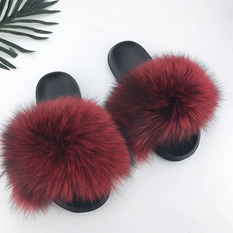 Fur Slippers Summer Women Natural Raccoon Fur Slides Female Casual Home Shoes Plush Flat Sandals Fluffy Furry EVA Slippers
Fur Slippers Summer Women Natural Raccoon Fur Slides Female Casual Home Shoes Plush Flat Sandals Fluffy Furry EVA Slippers