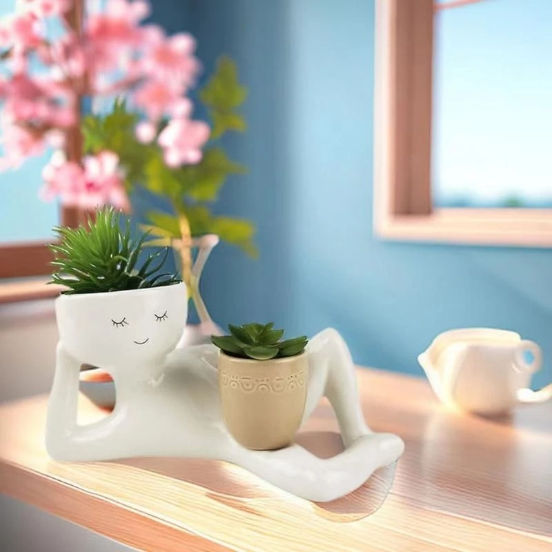 Creative Lazy Guy Succulents Pot for Indoor Desk Artistic Decors Funny Lazy Guy Desktop Planter for Small Plant D2RD
Creative Lazy Guy Succulents Pot for Indoor Desk Artistic Decors Funny Lazy Guy Desktop Planter for Small Plant D2RD