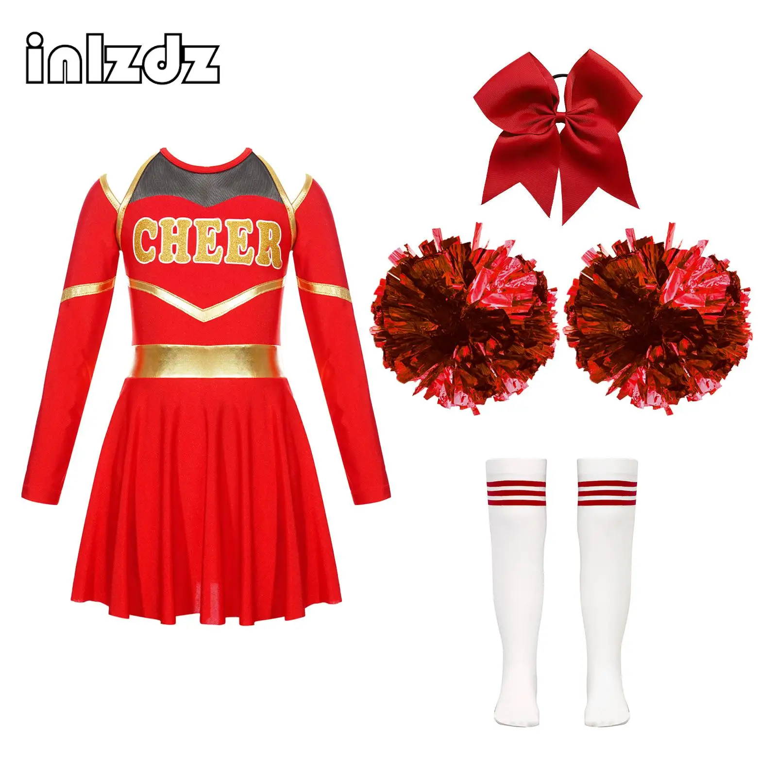 Girls Cheerleading Costumes Long Sleeve Dance Dress Performance Outfit for School Basketball Activities Cheerleading Uniforms
Girls Cheerleading Costumes Long Sleeve Dance Dress Performance Outfit for School Basketball Activities Cheerleading Uniforms