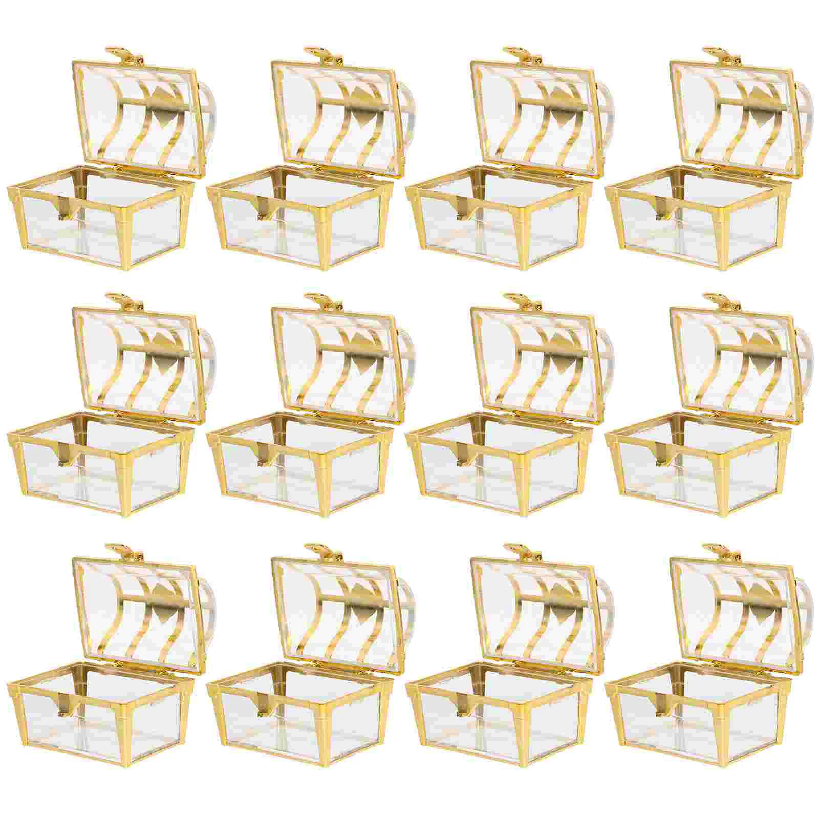12 Pcs Wedding Candy Box Retro Boxes Chocolate Small Treasure Chest Plastic Packing
12 Pcs Wedding Candy Box Retro Boxes Chocolate Small Treasure Chest Plastic Packing