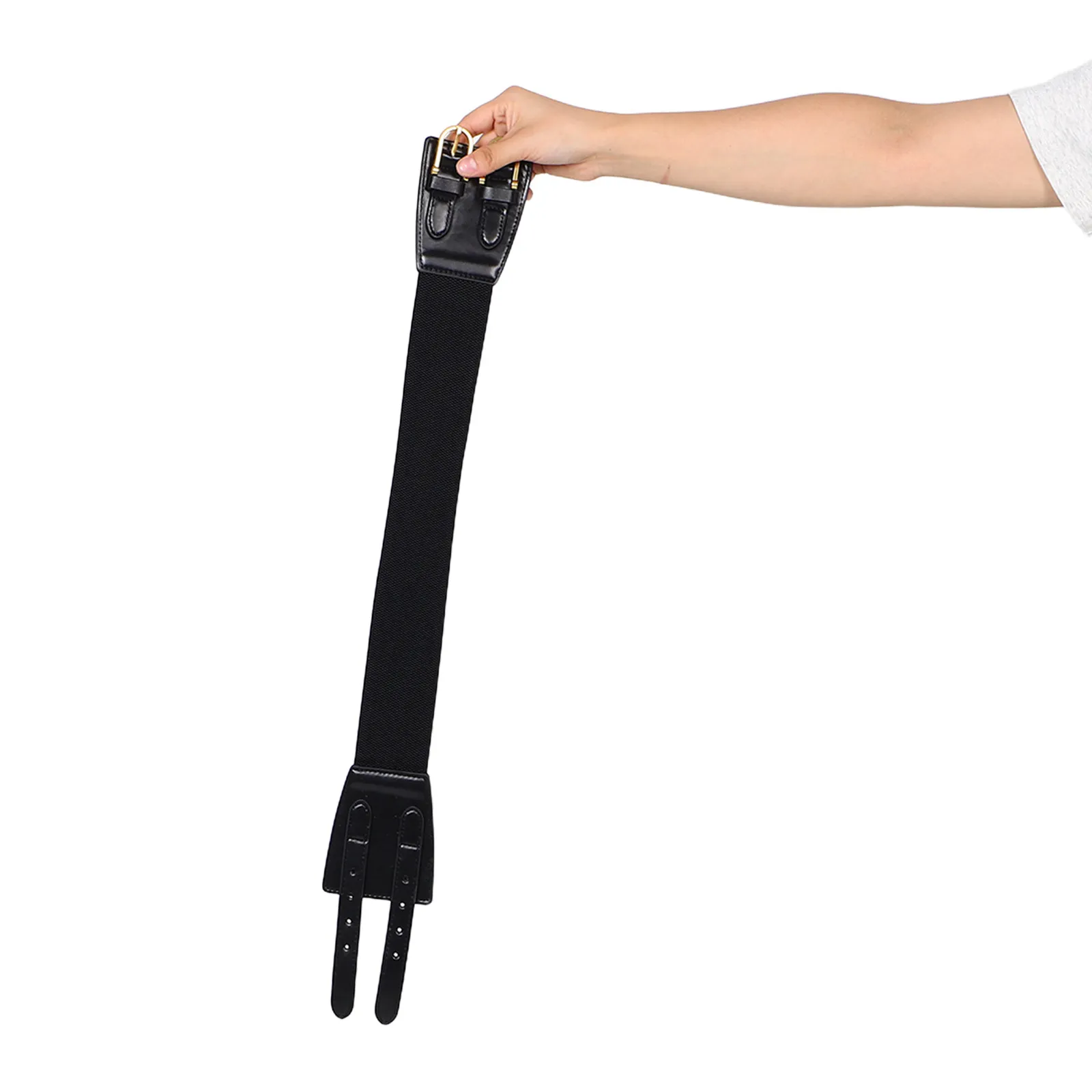 Women's Vintage Wide Elastic Waist Belt Double Buckle Stretchy Cinch Belt for Dresses Tops Jeans Elegant Korean Style Dress
Women's Vintage Wide Elastic Waist Belt Double Buckle Stretchy Cinch Belt for Dresses Tops Jeans Elegant Korean Style Dress