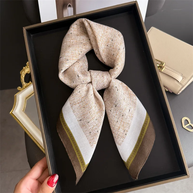 Fashion Print Square Scarf For Women Soft Stain Imitation Silk Scarves Elegant Ladies Hijab Neckerchief Luxury Shawl For Travel
Fashion Print Square Scarf For Women Soft Stain Imitation Silk Scarves Elegant Ladies Hijab Neckerchief Luxury Shawl For Travel