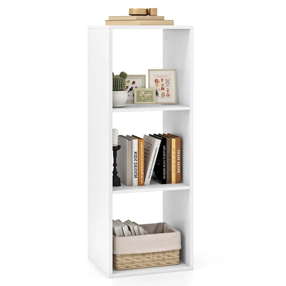 3-Cube Bookcase, Small Bookshelf With Storage, Open Back, Bottom Guardrail, Modern Display Shelf, Freestanding, 3-Tier Cubby
3-Cube Bookcase, Small Bookshelf With Storage, Open Back, Bottom Guardrail, Modern Display Shelf, Freestanding, 3-Tier Cubby