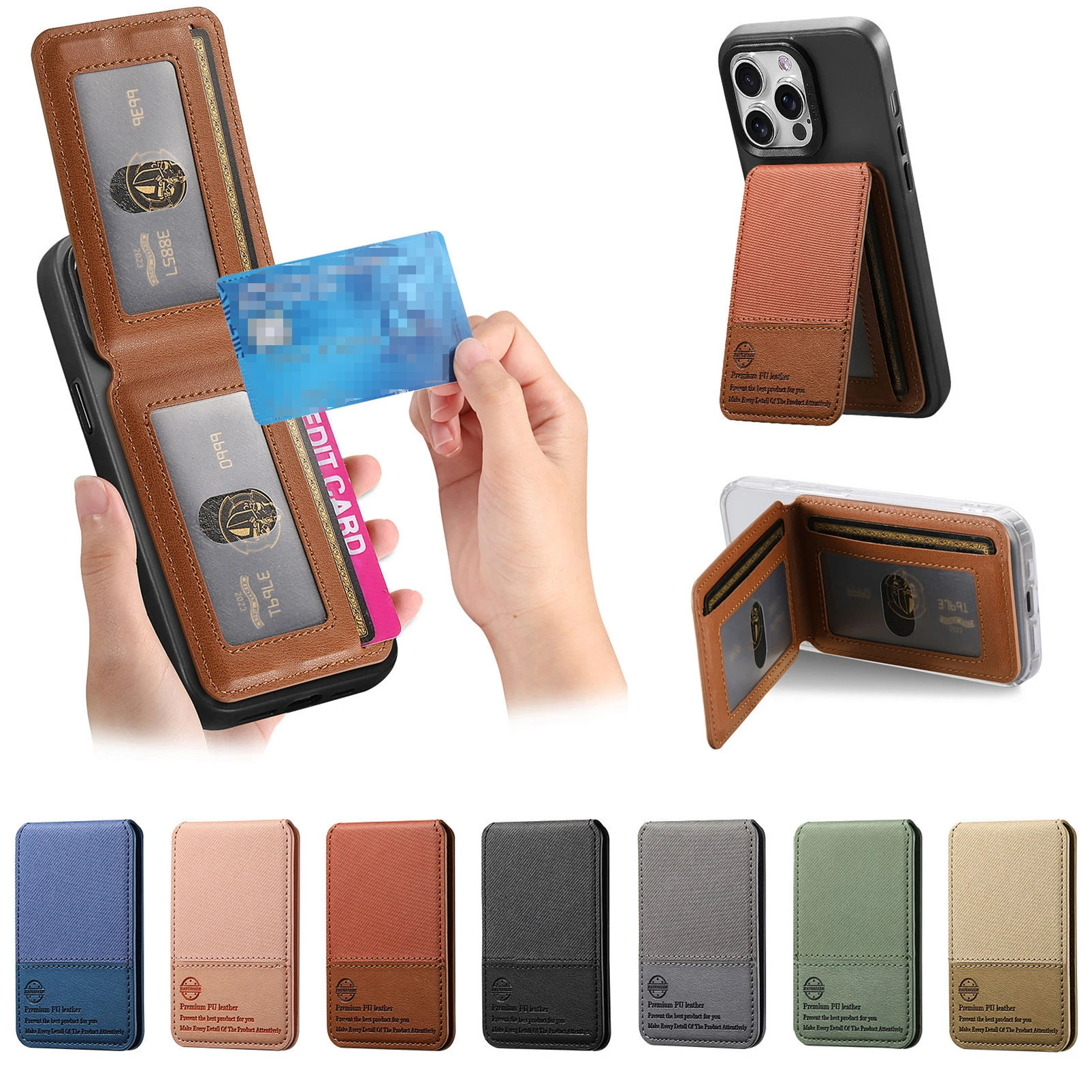 Чехол для мобильного телефона, держатель для карт, искусственная кожа, задняя наклейка, сумка для карт, портативная подставка-кошелек на молнии для iPhone 16, Pro Max 15, 14, 13, 12, 11
Чехол для мобильного телефона, держатель для карт, искусственная кожа, задняя наклейка, сумка для карт, портативная подставка-кошелек на молнии для iPhone 16, Pro Max 15, 14, 13, 12, 11