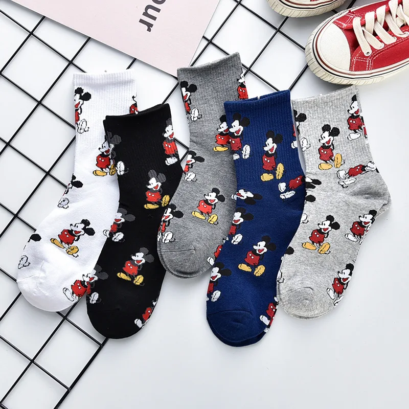 5 Pairs of Exquisite Japanese Cartoon Anime Mickey Pattern Women's Mid Tube Socks Soft and Comfortable Outdoor Casual Socks
5 Pairs of Exquisite Japanese Cartoon Anime Mickey Pattern Women's Mid Tube Socks Soft and Comfortable Outdoor Casual Socks
