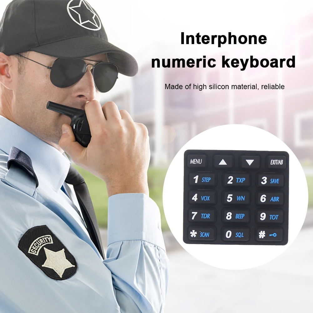 Silicone Walkie Taklie Keyboard Maintenance Numeric Keypad Keyboard Accessories Two Way Radio Keyboard for Baofeng -82 -82HP
Silicone Walkie Taklie Keyboard Maintenance Numeric Keypad Keyboard Accessories Two Way Radio Keyboard for Baofeng -82 -82HP
