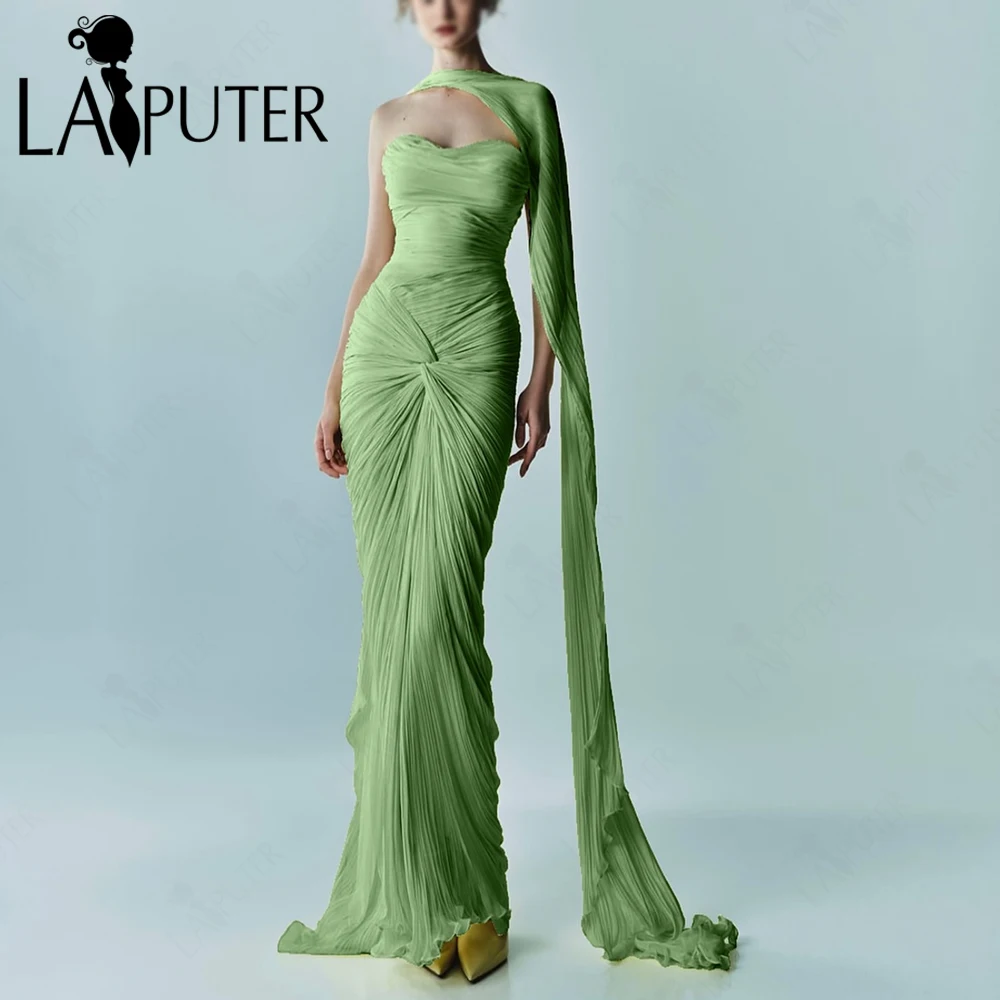 Fresh Look Green Evening Dresses Crumpled Long Flowing Prom Dress Ruched Strapless Woman Formal Dress Laiputer
Fresh Look Green Evening Dresses Crumpled Long Flowing Prom Dress Ruched Strapless Woman Formal Dress Laiputer