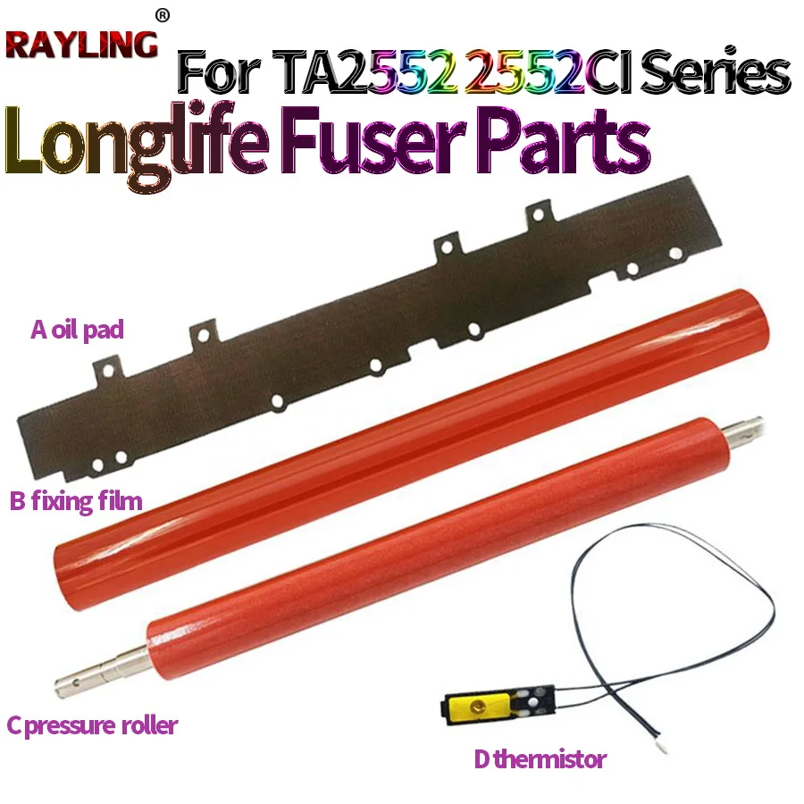 Pressure Roller Fuser Film Oil Pad Thermistor For Kyocera TASKalfa 2553ci 3253ci 5053ci 6053ci 4053ci 2552ci 3252ci 5052ci 6052
Pressure Roller Fuser Film Oil Pad Thermistor For Kyocera TASKalfa 2553ci 3253ci 5053ci 6053ci 4053ci 2552ci 3252ci 5052ci 6052