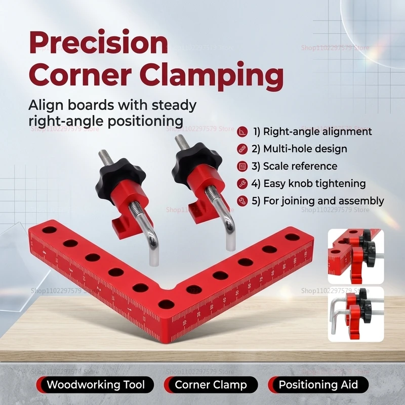 DIY Furniture Woodworking Clamp 90° Right Angle L-Shaped Panel Fixing Aluminum 120/140mm
DIY Furniture Woodworking Clamp 90° Right Angle L-Shaped Panel Fixing Aluminum 120/140mm