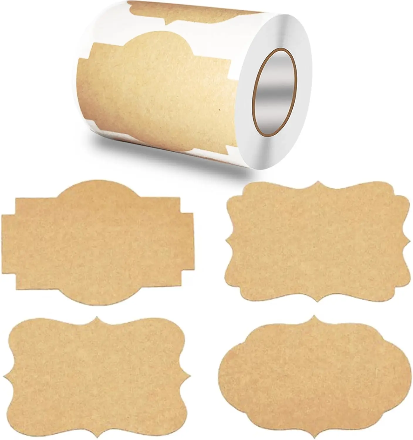 2x3 inch Kraft Paper Gift Labels, 300pcs 4 Designs, Self-Adhesive for Presents, Jars, Food Craft, Brown
2x3 inch Kraft Paper Gift Labels, 300pcs 4 Designs, Self-Adhesive for Presents, Jars, Food Craft, Brown