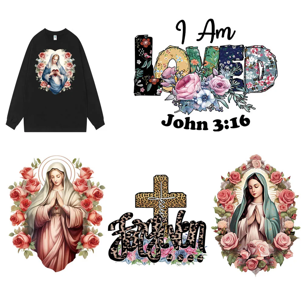 Custom Jesus DTF Printing Heat transfers for Clothing DIY Christian Iron-on Stickers Printed Pattern For T-Shirts Jerseys Canvas
Custom Jesus DTF Printing Heat transfers for Clothing DIY Christian Iron-on Stickers Printed Pattern For T-Shirts Jerseys Canvas
